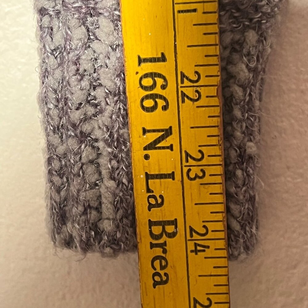 Fate Clarina Textured Knit Purple Sweater M Womens Cozy Lightweight Long Sleeve - Picture 14 of 15